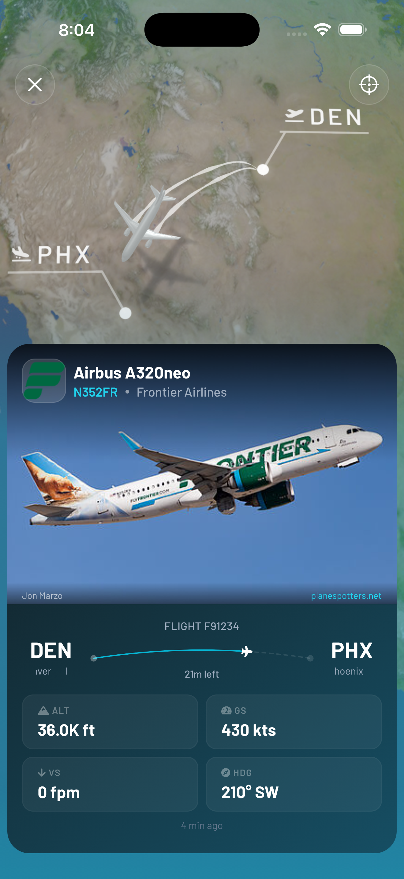 Flight details